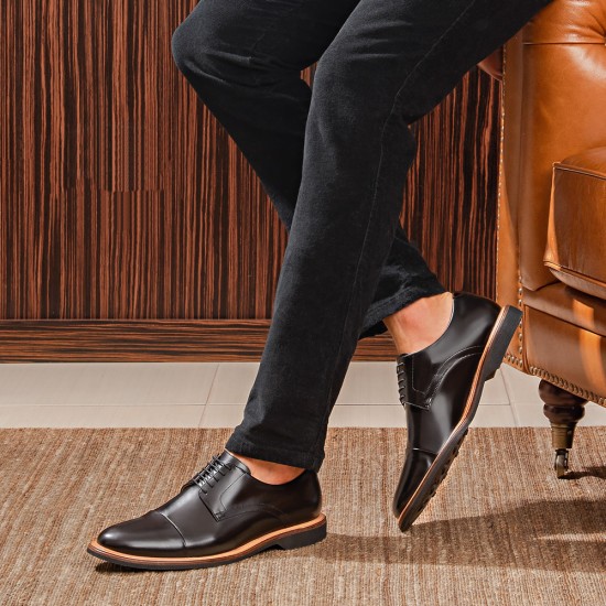 SAPATO MASCULINO DERBY ALMERÍA PRETO | Adolfo Turrion