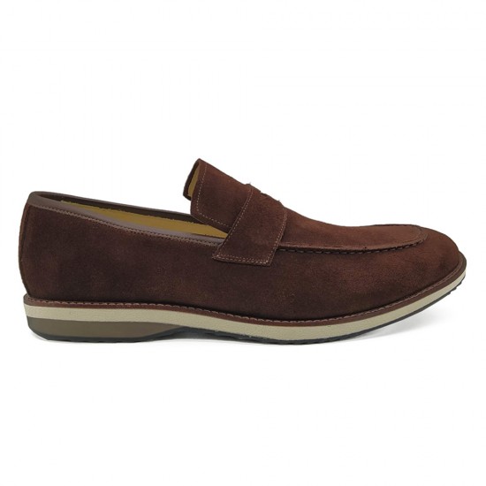 SAPATO MASCULINO LOAFER TURRE CAMURÇA CAFÉ | Adolfo Turrion