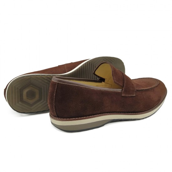 SAPATO MASCULINO LOAFER TURRE CAMURÇA CAFÉ | Adolfo Turrion