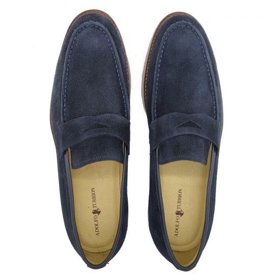 sapato de camurça azul masculino | BAR METROSEXUAL