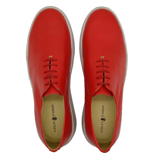 Sapato Casual Wholecut Oxford Gaudi Vermelho